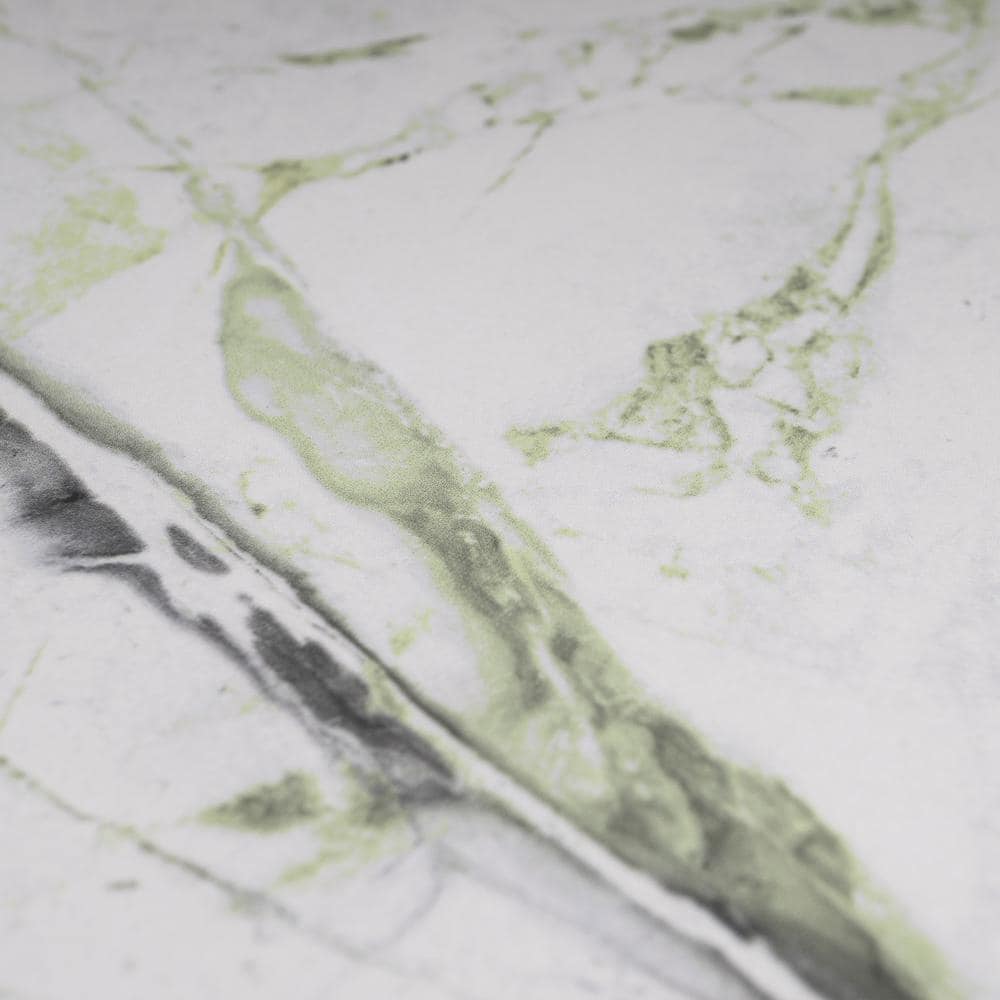 Senzia 8" x 8" Green and White Porcelain Wall and Floor Tile