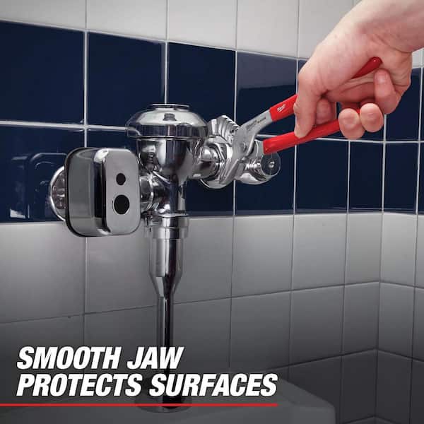 10 in. Dipped Grip Smooth Jaw Tongue & Groove Pliers