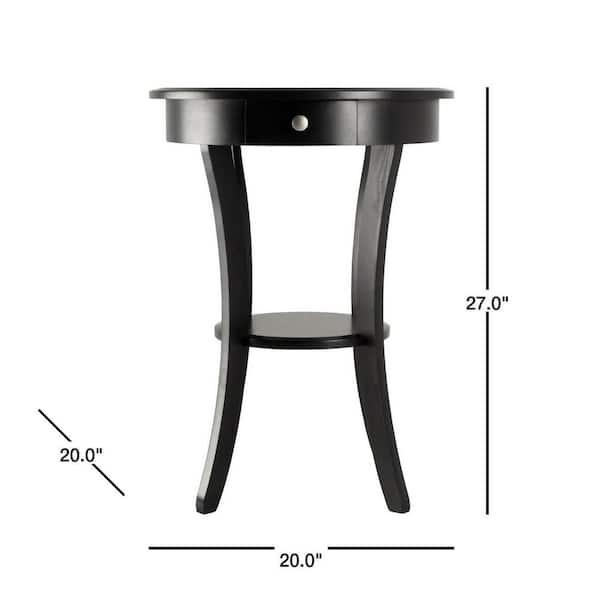 Winsome Sasha Round Accent Table 20227 The Home Depot Winsome Sasha Round Accent Table 20227, Accent Tables Round