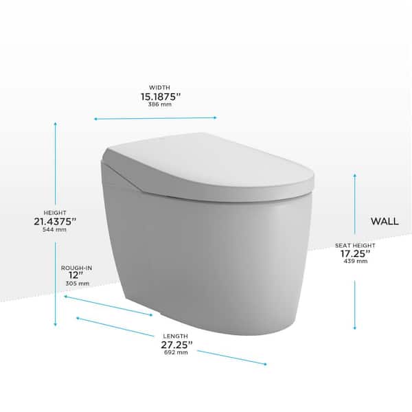 TOTO NEOREST AS 12 in. Rough In Two-Piece 0.8/1.0 GPF Dual Flush 