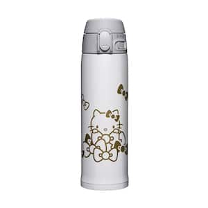 Hello Kitty 16 oz. White Stainless Steel Travel Mug with Leak Proof Lid