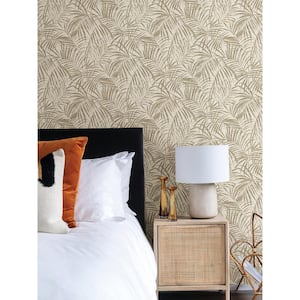 Yumi Gold Palm Leaf Wallpaper