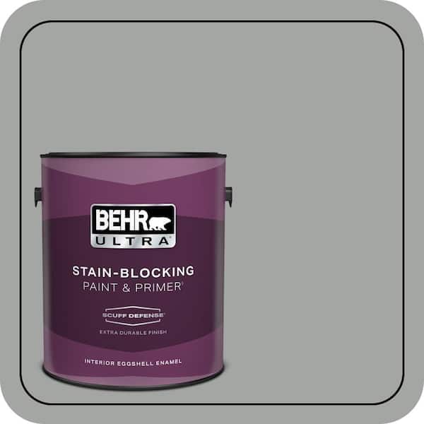 BEHR ULTRA 1 gal. #PPU25-04 Sharkskin Suit Extra Durable Eggshell Enamel Interior Paint & Primer