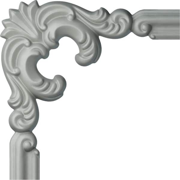 1-1/8 in. x 10 in. x 10 in. Urethane Seville Panel Moulding Corner (Matches Moulding PML01X00SE)