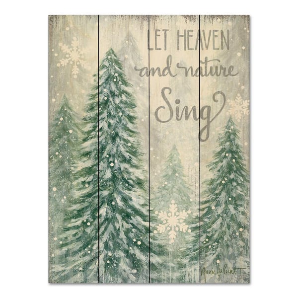 Let Heaven and Nature Sing Unframed Nature Wood Pallet Art Print 16 in ...