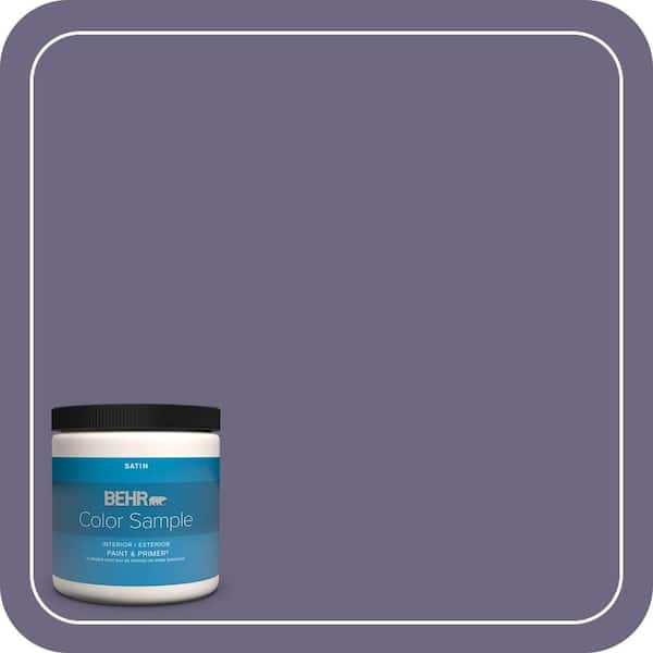 BEHR PREMIUM PLUS 8 oz. #S570-6 New Orleans Satin Enamel Interior/Exterior Paint & Primer Color Sample