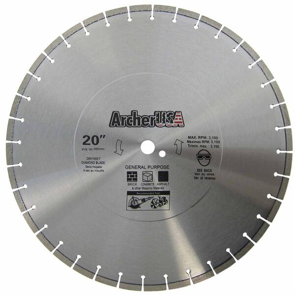Archer USA 20 in. Diamond Blade for 
