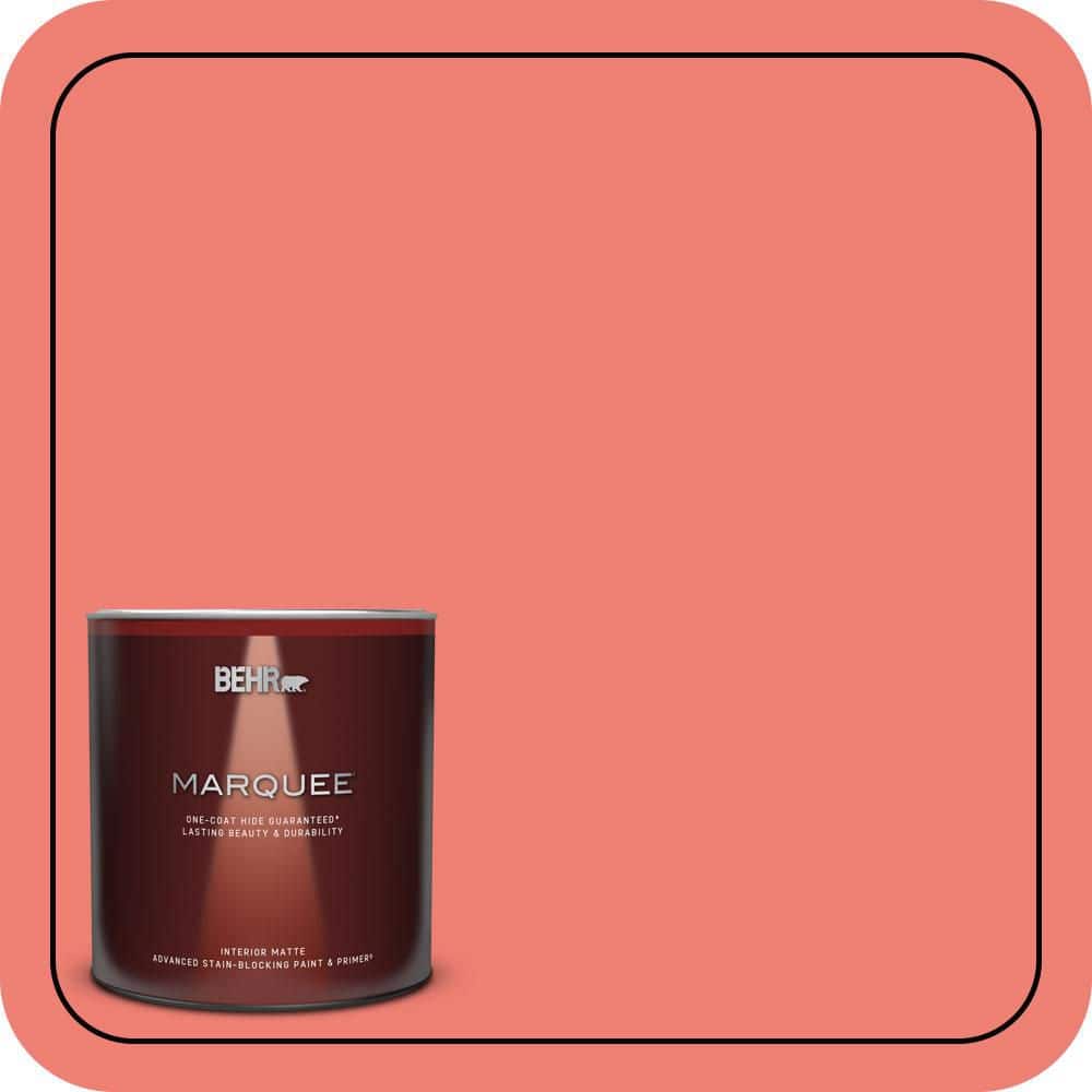 1 qt. #170B-5 Youthful Coral Matte Interior Paint & Primer price history on PriceWatchPro