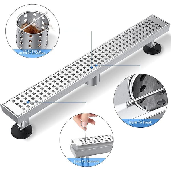 STAINLESS STEEL SPARE COVER FOR LINEAR SHOWER DRAIN CHANNEL