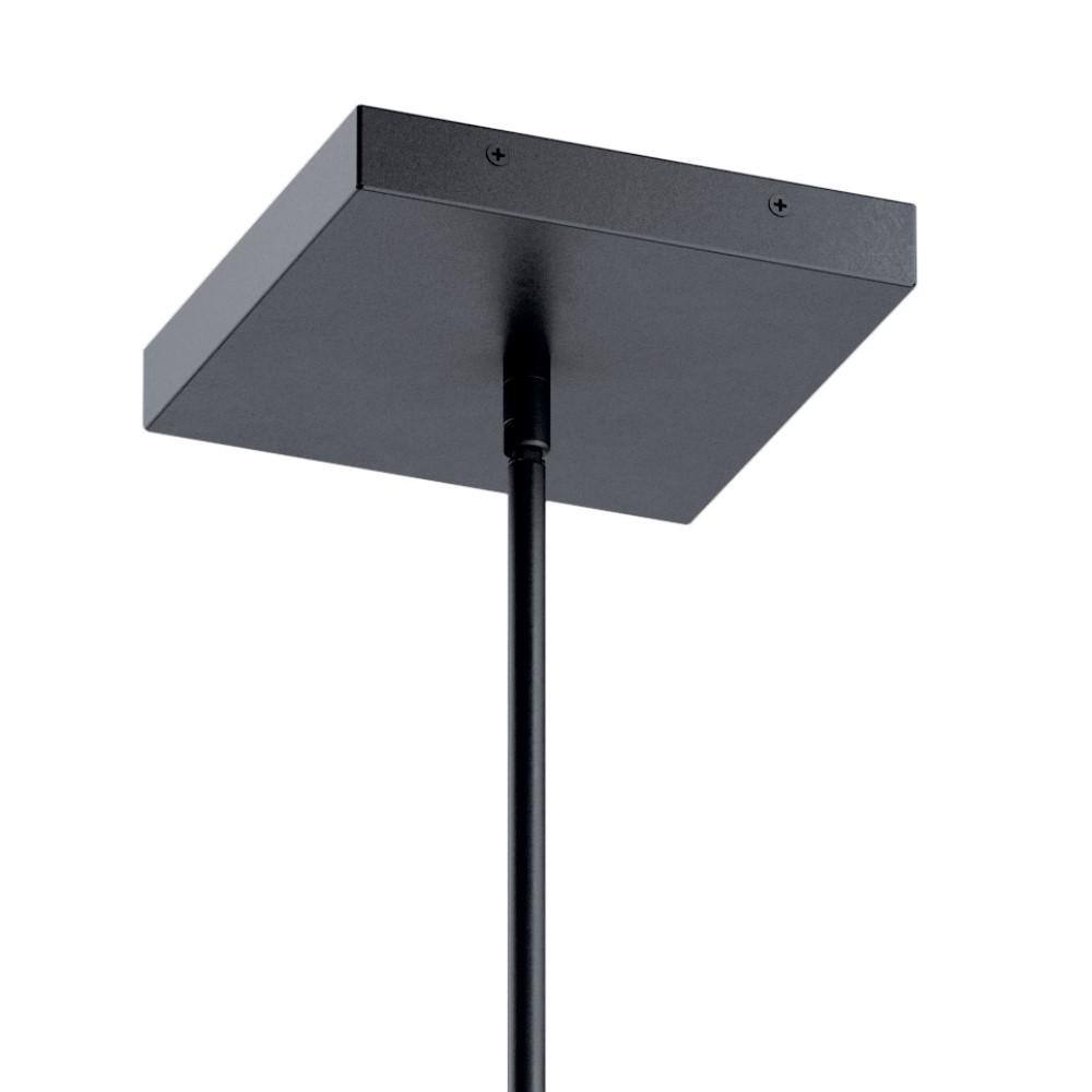 Ciri Matte Black Circular LED Pendant with Soft Glow