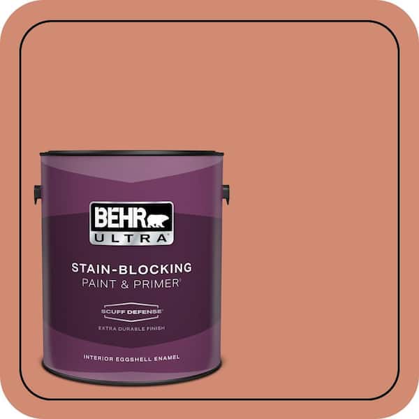 BEHR ULTRA 1 gal. #M190-5 Fireplace Glow Extra Durable Eggshell Enamel Interior Paint & Primer