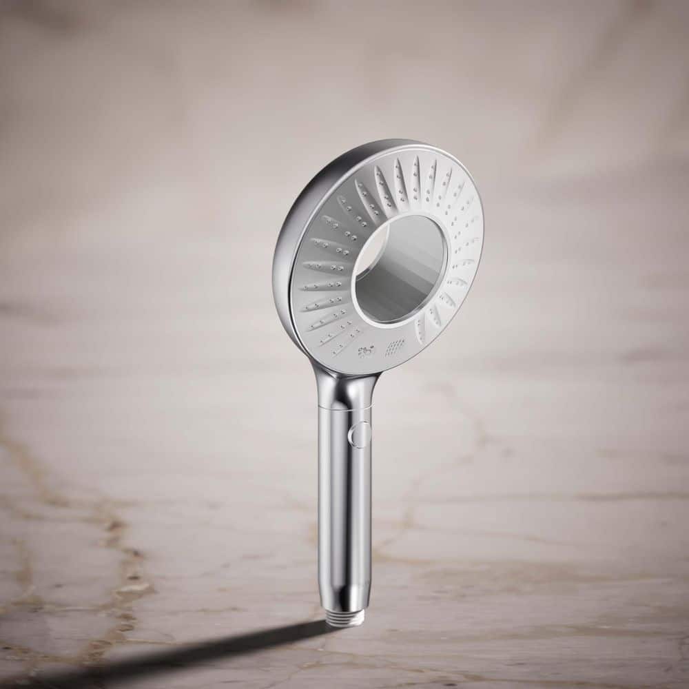 Polished Chrome Two-Function Handheld Showerhead