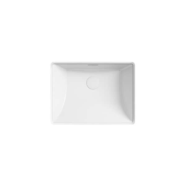KOHLER Brazn 21 in. Rectangle Undermount Bathroom Sink in White