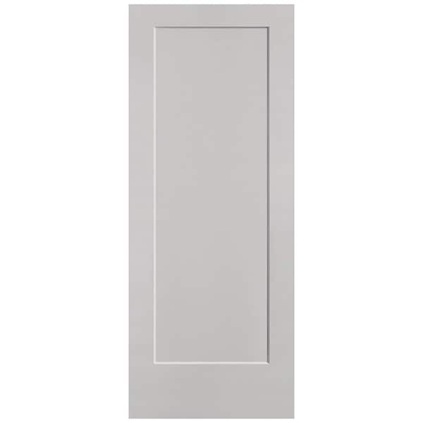 Masonite 32 in. x 80 in. 1-Panel Lincoln Park Single Bore Solid Core Silver Bullet Molded Composite Interior Door Slab