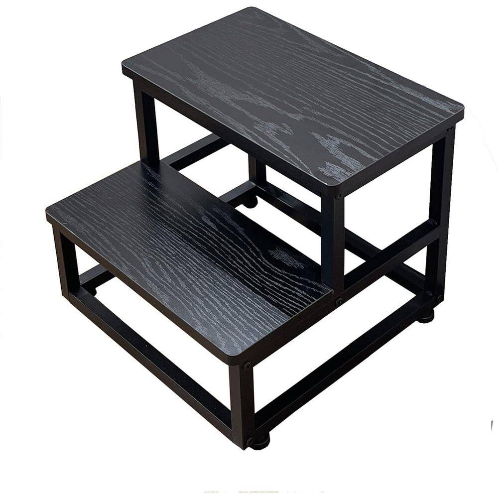1 ft. Reach Multi-Purpose Heavy Duty Step Stool for Adults and Kids, Sturdy Metal and Wood Frame, Up to 500 lbs. Black price history on PriceWatchPro