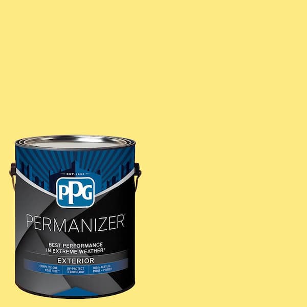 1 gal. PPG1212-5 Citrus Punch Semi-Gloss Exterior Paint