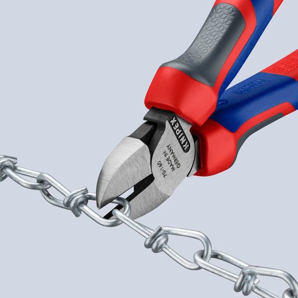 KNIPEX Heavy Duty Forged Steel 6-1/4 in. Diagonal Cutters KNIPEX Heavy Duty Forged Steel 6-1/4 in. Diagonal Cutters
