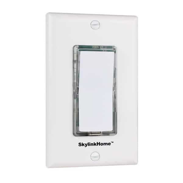 SkyLink TB-318 Wireless Wall Mounted Light Switch Transmitter for Skylink Receivers - White