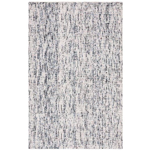 SAFAVIEH Abstract Black/Beige 4 ft. x 6 ft. Classic Crosshatch Area Rug