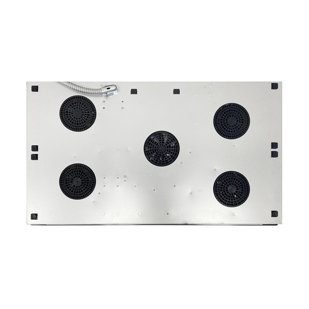 36" Black Ceramic 5-Burner Induction Cooktop with Touch Control