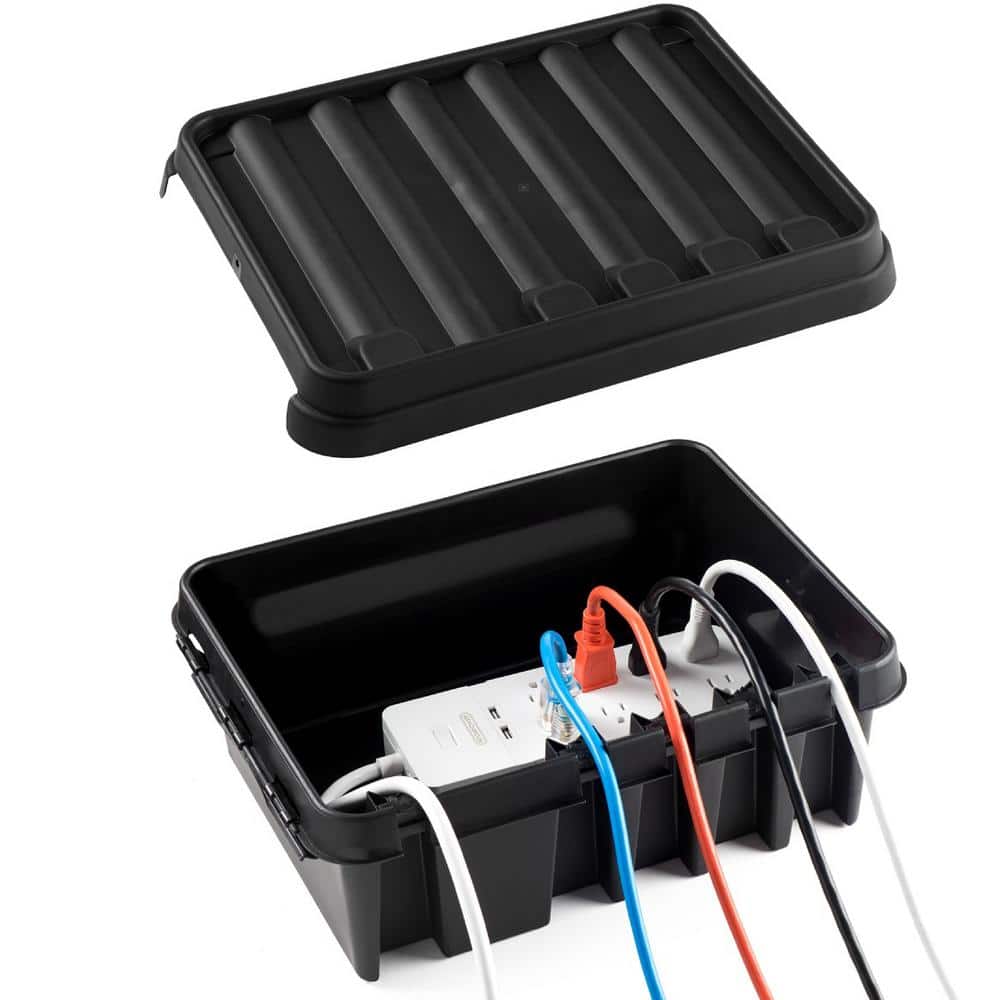 The Original Weatherproof Connection Box - Large Indoor and Outdoor Electrical Power Cord Enclosure - Black price history on PriceWatchPro