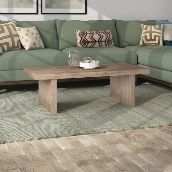 Meyer Cross Soren 47.5 in. Antiqued Gray Oak Rectangle MDF Top Coffee Table CT2247 The Home Depot