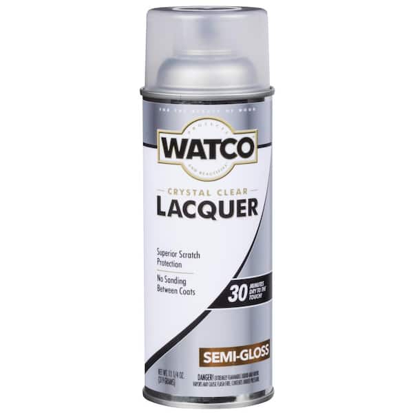 Watco 11.25 oz. Clear Semi-Gloss Lacquer Wood Finish Spray (6-Pack)