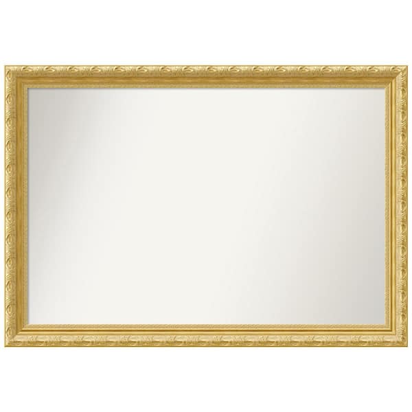 Amanti Art Versailles Gold 40 in. W x 28 in. H Non-Beveled Wood Bathroom Wall Mirror in Gold