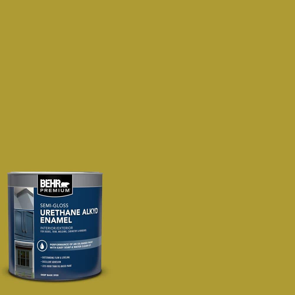 1 qt. #P330-7 Luscious Lime Semi-Gloss Enamel Urethane Alkyd Interior/Exterior Paint price history on PriceWatchPro