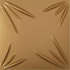 19 5/8 in. x 19 5/8 in. Inula EnduraWall Decorative 3D Wall Panel, Gold (12-Pack for 32.04 Sq. Ft.)