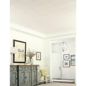 Plain White 6 in. x 6 in. Lay-in and Washable White Ceiling Tile Sample