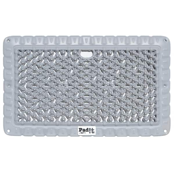 Pad-It Grey 11 in. x 18 in. Lightweight Stadium Seat/Kneeling Pad