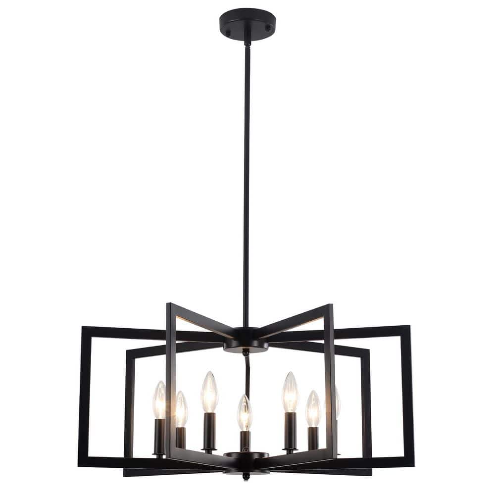 7-Light Black Candlestick Foyer Pendant Hanging Chandelier Light Fixture for Kitchen Island price history on PriceWatchPro