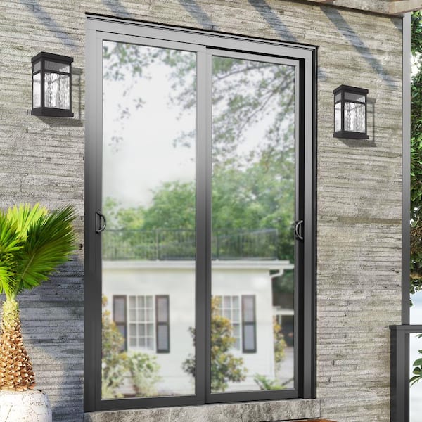 Hopewell 2 Light Black Outdoor Wall Sconce