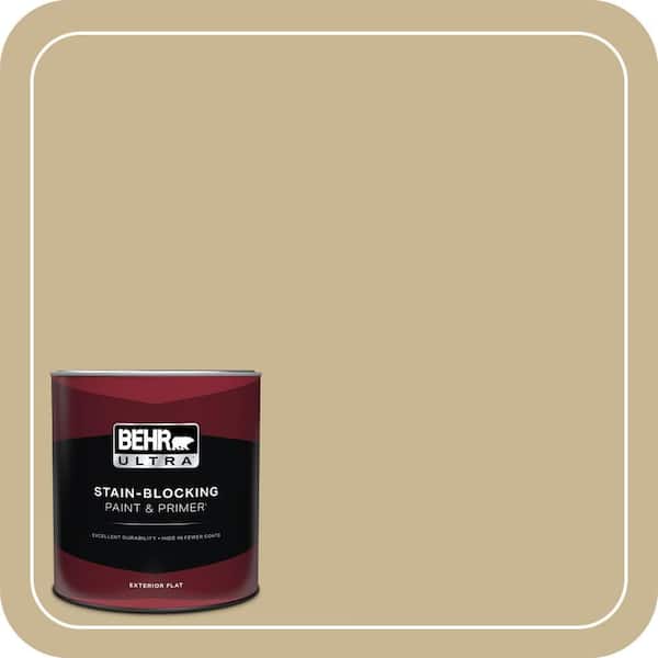 BEHR ULTRA 1 qt. #MQ2-30 Spring Wheat Flat Exterior Paint & Primer