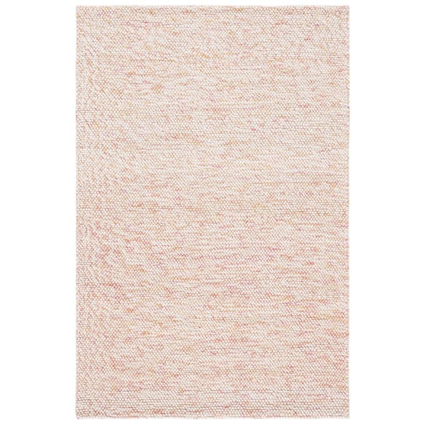Natura 8 ft. x 10 ft. Red/Ivory Uniform Marle Area Rug