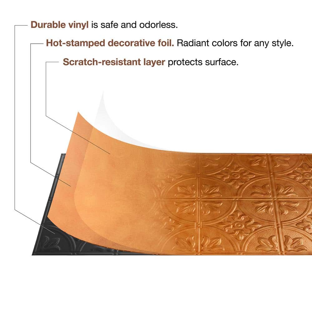Smoked Pewter 2ft x 4ft Decorative Vinyl Ceiling Panels (5 Pack)