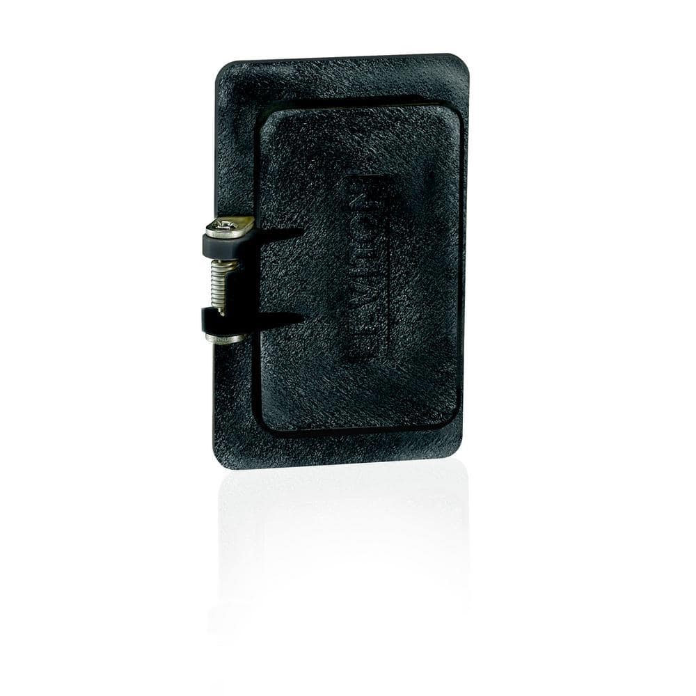 1-Gang Weather-Resistant with Flip-Lip for GFCI Receptacle Coverplate for Temporary Power Portable Outlet Box, Black