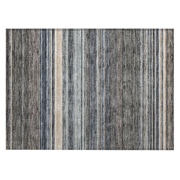 Chantille Machine Washable Indoor/Outdoor Abstract ACN979 Taupe 1 ft. 8 in. x 2 ft. 6 in. Area Rug