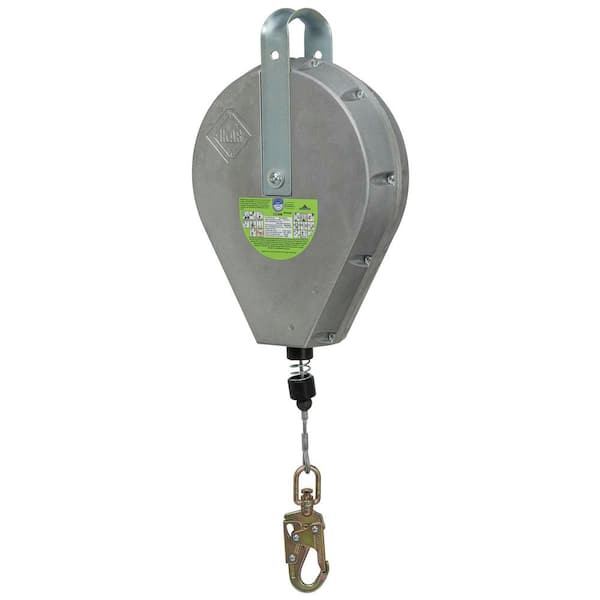 130 ft. Overhead Self Retracting Lifeline Device with Galvanized Cable and Snap Hook