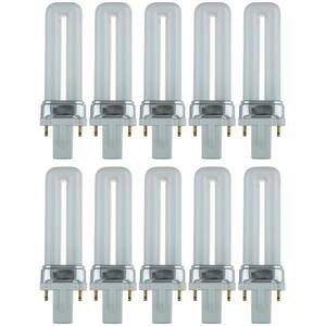 60-Watt Equivalent Twin Tube PL U-Shaped GX23 Base CFL Light Bulb in Cool White, 4100K (10-Pack) 60-Watt Equivalent Twin Tube PL U-Shaped GX23 Base CFL Light Bulb in Cool White, 4100K (10-Pack)