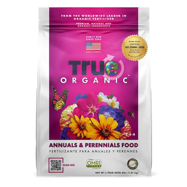 4 lbs. Organic Annuals and Perennials Flower Food Dry Fertilizer 3-5-4
