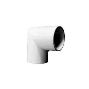 1.9 in. Aluminum Round ADA Handrail White 90 Degree Miter Elbow