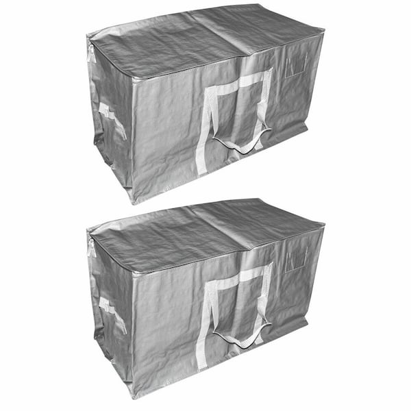 Gray Large Moving, Packing, Storage Bag (2-Pack)