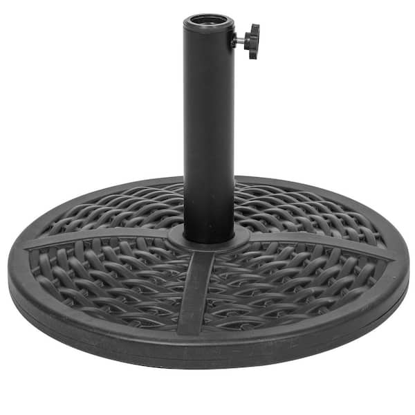Unbranded Sour Citrus 26.4 lbs. Patio Umbrella Base, 17.72 x 12.20 in. Outdoor Heavy Duty Umbrella Stand Black