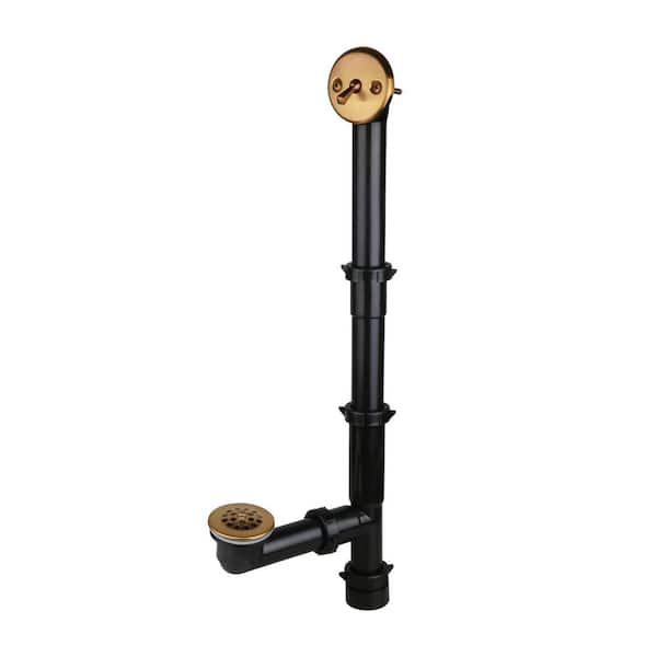 Streamline Trip Lever 1-1/2 in. Bath Waste and Overflow Drain in Brushed Gold