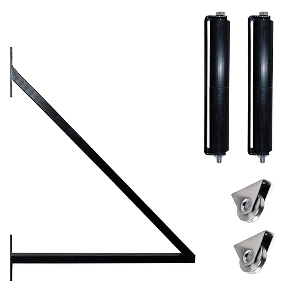 Paris Style Black Steel Sliding Driveway Gate with Pedestrian Gate