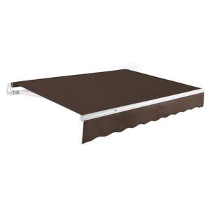12 ft. Maui Manual Patio Retractable Awning (120 in. Projection) Brown