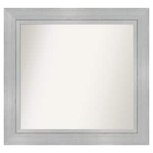 Romano Silver 35.25 in. x 33.25 in. Custom Non-Beveled Wood Framed Batthroom Vanity Wall Mirror