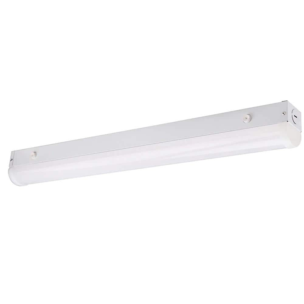 Crisp 48 in. 40-Watt Equivalent Integrated LED White Strip Light Fixture 5000K Adjustable CCT (2-Pack) -  BEYOND LED TECHNOLOGY, 156692-1